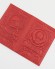 Купить оптом Обложка для паспорта "Герб СССР и Гагарин" кожа (3D) цвет красный