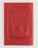Купить оптом Обложка для паспорта "Герб РФ и Московская Соборная Мечеть" кожа (3D) цвет красный
