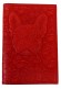 Купить оптом Обложка для паспорта "Хипстер Бульдог" кожа (3D) цвет красный