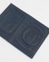 Купить оптом Обложка для паспорта "Полумесяц и Московская Соборная Мечеть" кожа (3D) цвет синий