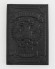 Купить оптом Обложка для паспорта "Герб РФ и Храм Христа Спасителя" кожа (3D) цвет чёрный