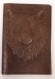 Купить оптом Обложка для паспорта "Хищник Медведь" кожа (3D) цвет коричневый