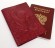 Купить оптом Обложка для паспорта "Хипстер Мастер Тигрица" кожа (3D) цвет бордо